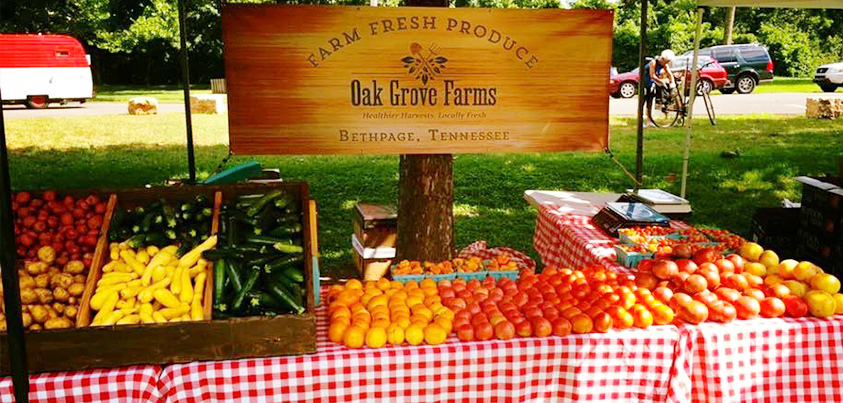 peaches tomatoes squash