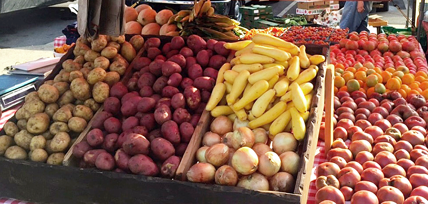 potatoes squash onions